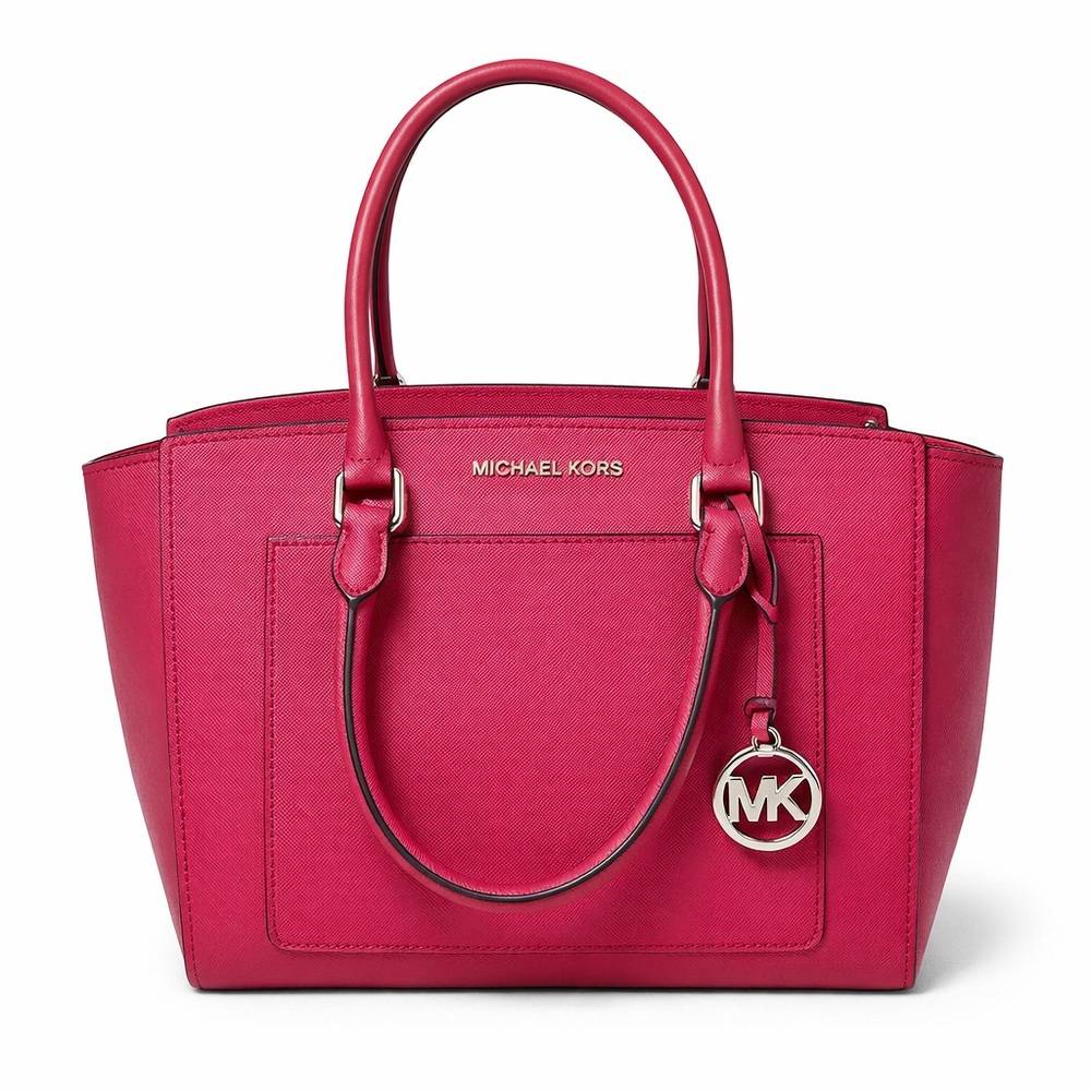 ❤️ Michael Kors Red Saffiano Leather Satchel